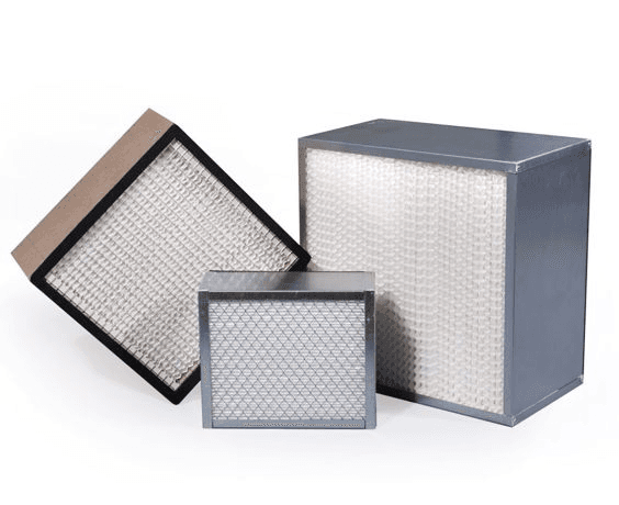 HEPA filter front view